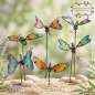 Preview: 6er Set Farbenfrohe Gartenstecker Schmetterling Maripossa ca. 30 cm - Gartendekoration